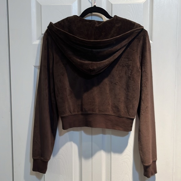 ❤️SOLD❤️Sunday Best Kiera Mocha Brown Velour Hoodie - Picture 4 of 12